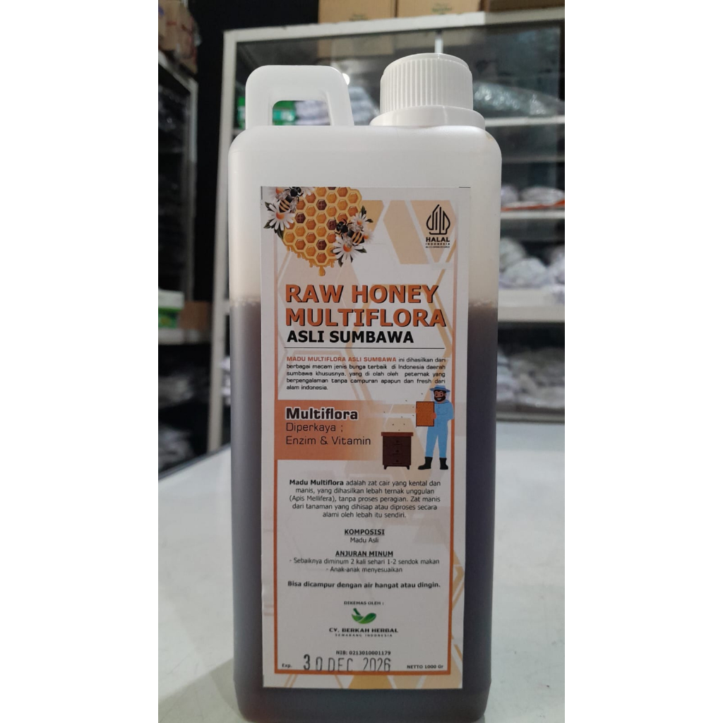 

Madu Multiflora Asli Sumbawa 1 KG | Madu Alami Assyifa