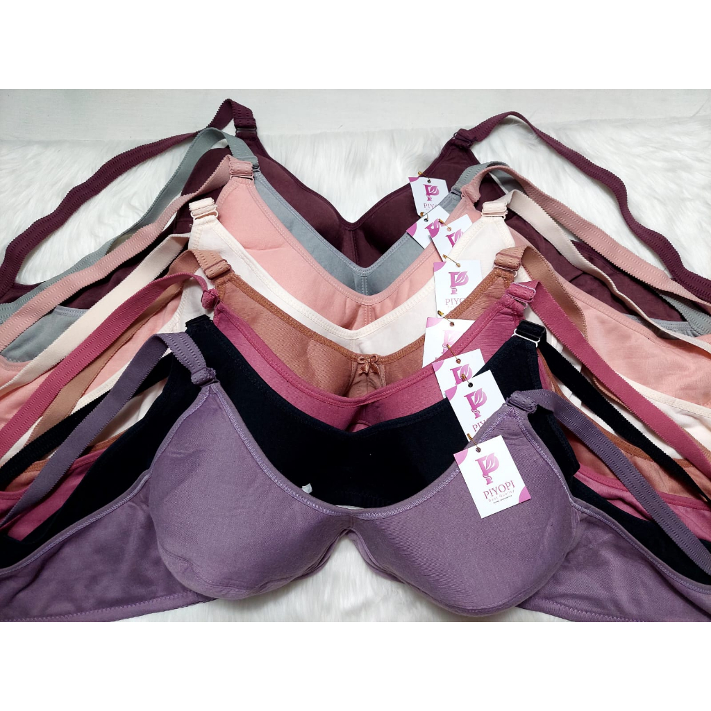 Bra Jumbo Wanita Sport Bra 44 42 40 Cup Besar BH Sport Jumbo Kait 3 dan Kait 2 BH Senam Big Size Tanpa Kawat Busa Tipis Full Katun