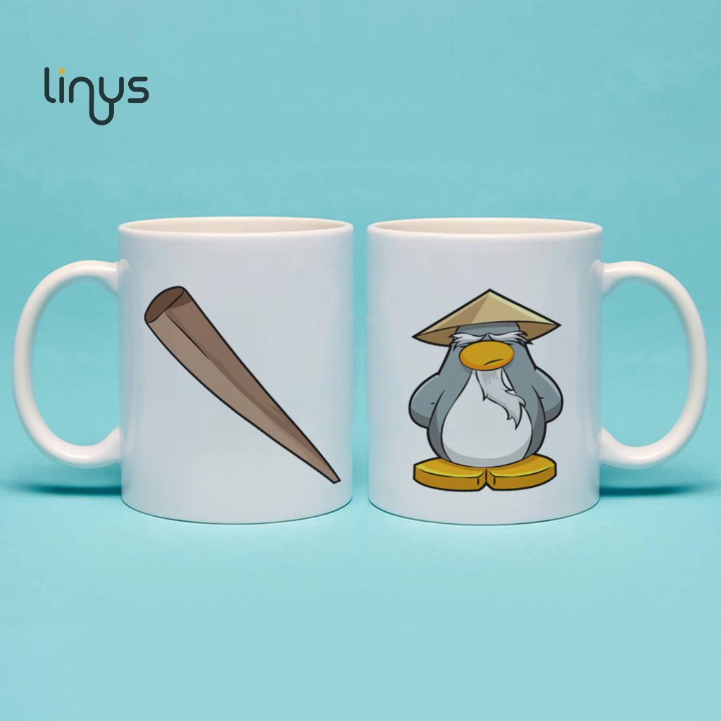 Mug cangkir game club penguin sensei