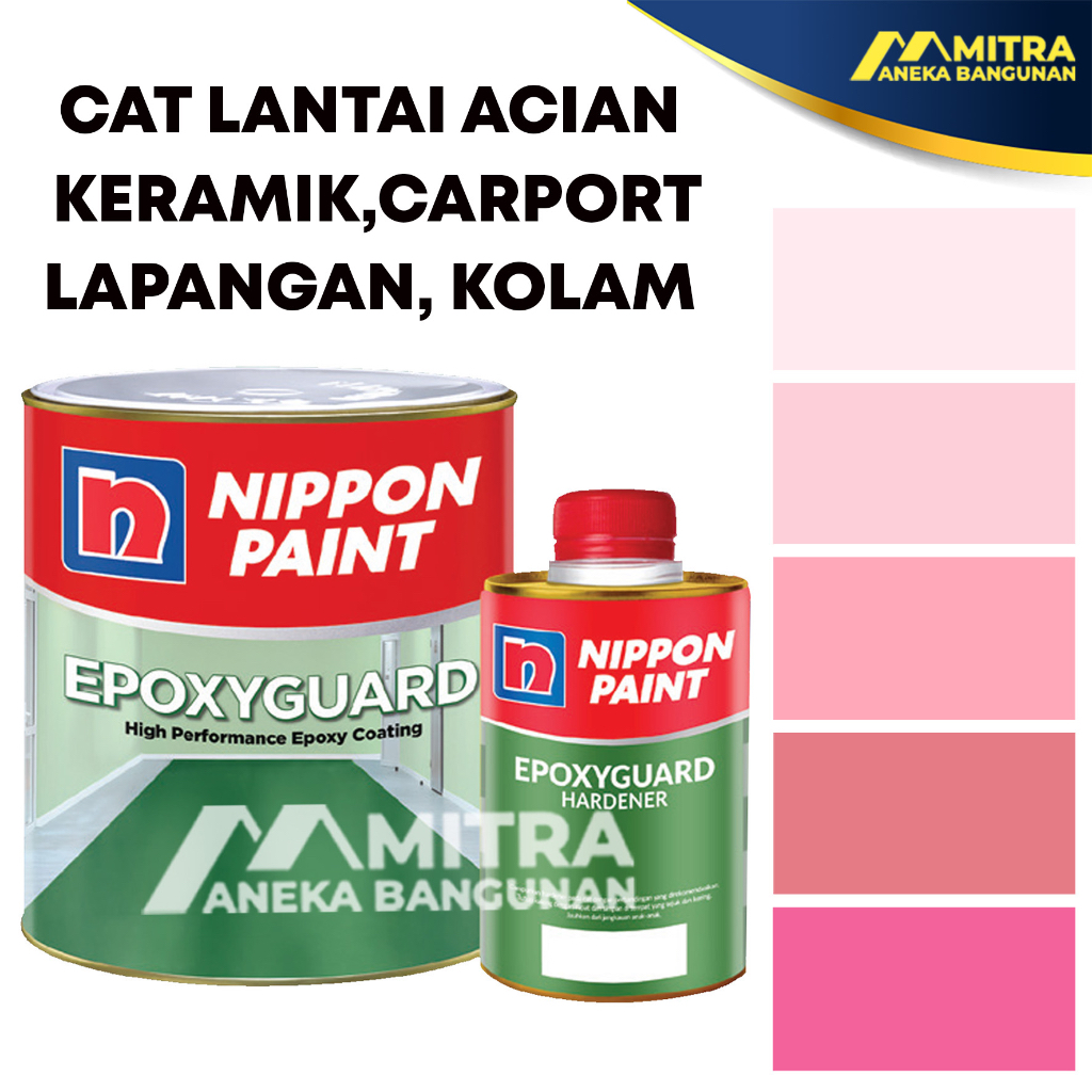 NEW PORODUK CAT LANTAI EPOXY GUARD 1 KG / PINK LILAC CAT LANTAI ACIAN KERAMIK KAMAR MANDI KOLAM