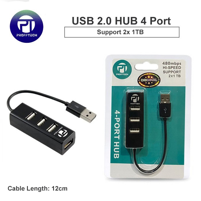 Usb Hub 4 PORT. Usb 2.0 ProffTech. Original