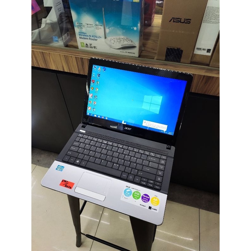 Promo termurah laptop acer 1jtan 14inch Hardisk 500GB ada kamera Zoom kuliah kerja sekolahan siap pakai