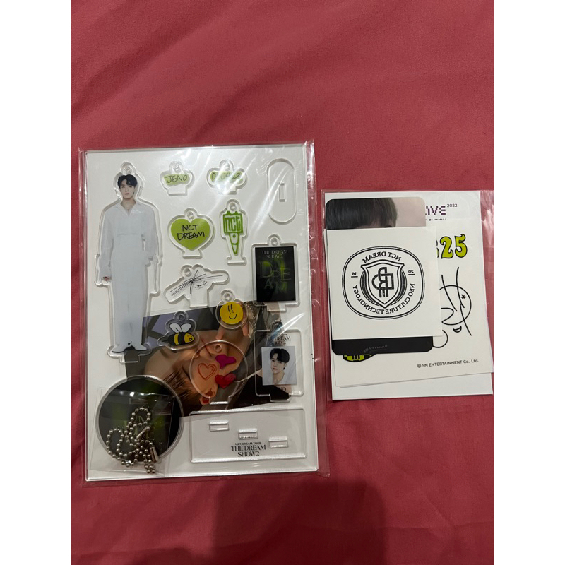 photocard Jeno standee the dream show,ar tattoo smtown jeno