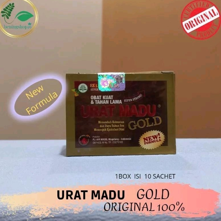 Kapsul New_UratMaduGold_Terbaik Suplemen herbal penambah stamina pria kuat tahan lama