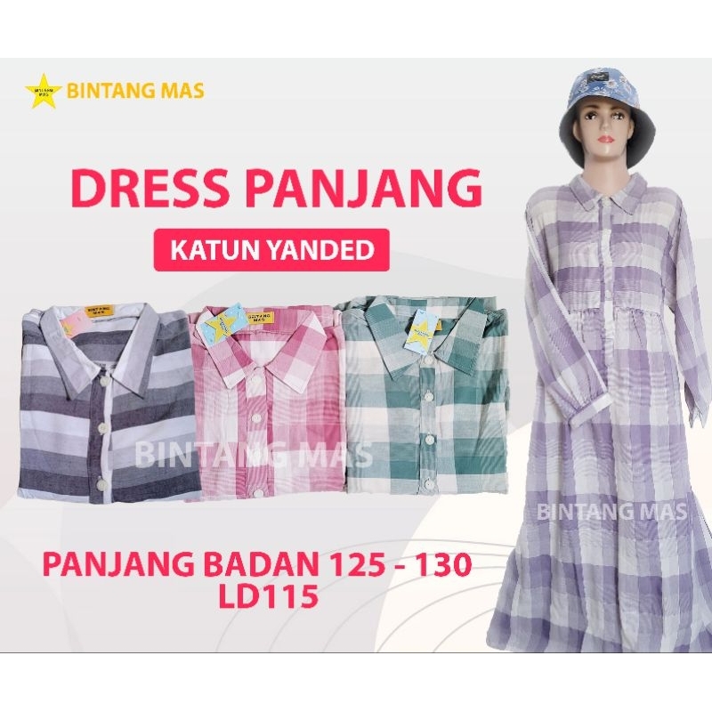 dress panjang model kerah