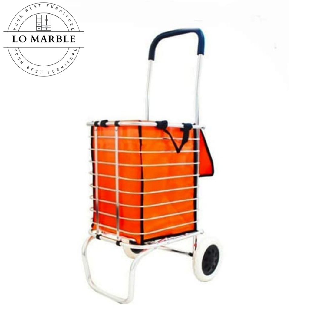 Trolley Cart Aluminium Bag Trolly Keranjang Trolly Keranjang Lipat