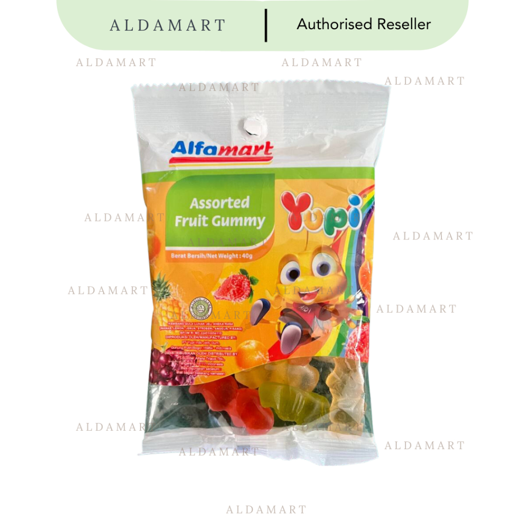

[EKSLUSIF] Permen Yupi Assorted Fruit Gummy Alfa 40g
