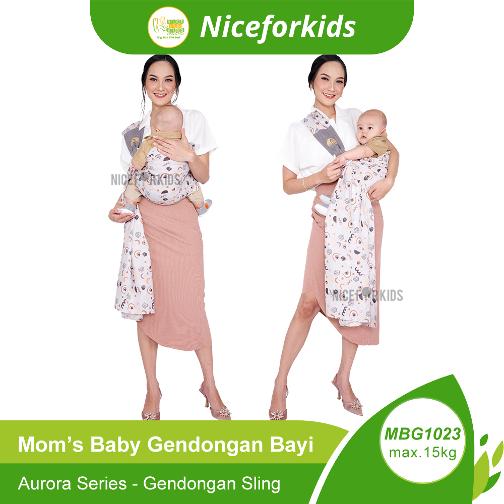 Mom's Baby Gendongan Samping 5 in 1 Aurora (MBG1023) / Wilona (MBG1020) / Gendongan Anak