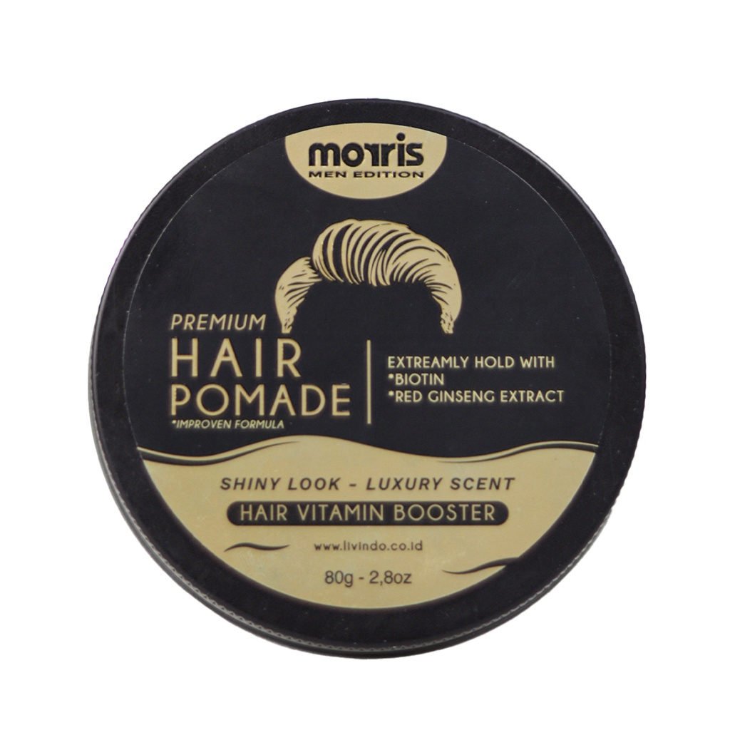 Morris Pomade Pria Hair Clay version Premium Man Edition 80gr