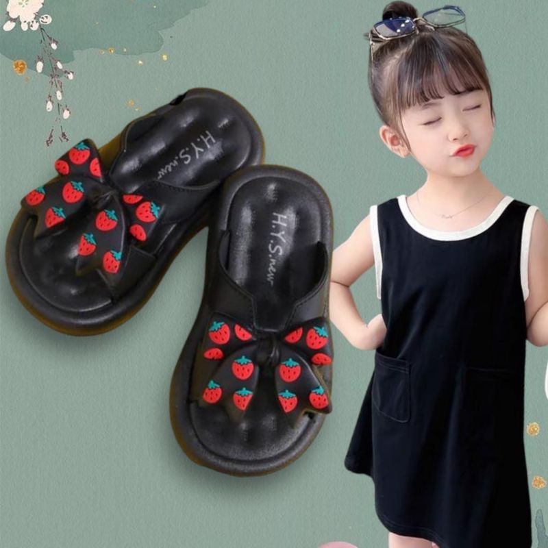 Sandal Anak Strawberry Sandal Pita Anak Perempuan Sandal Import Anak Terbaru