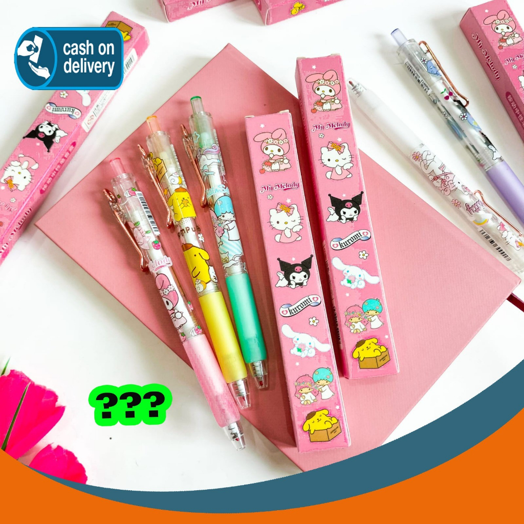 

PULPEN CETEK MISTERI SANRIO MELODY LITTLE STARS PURIN HELLO KITTY KUROMI ALAT TULIS BOLPOIN MISTERY UNIK IMUT MURAH PEN GEL KARAKTER LUCU MURAH PENA