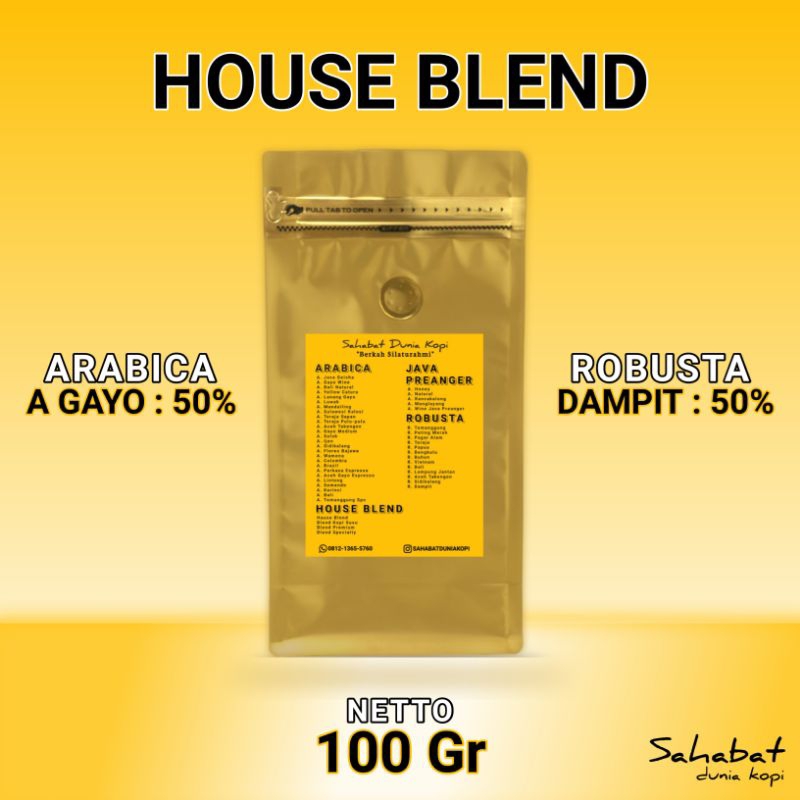 

Kopi House Blend From Sahabat Dunia Kopi