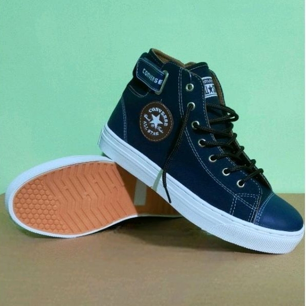 Sepatu Conves Boot Sneaker Casual Sol Sudah Di Jahit