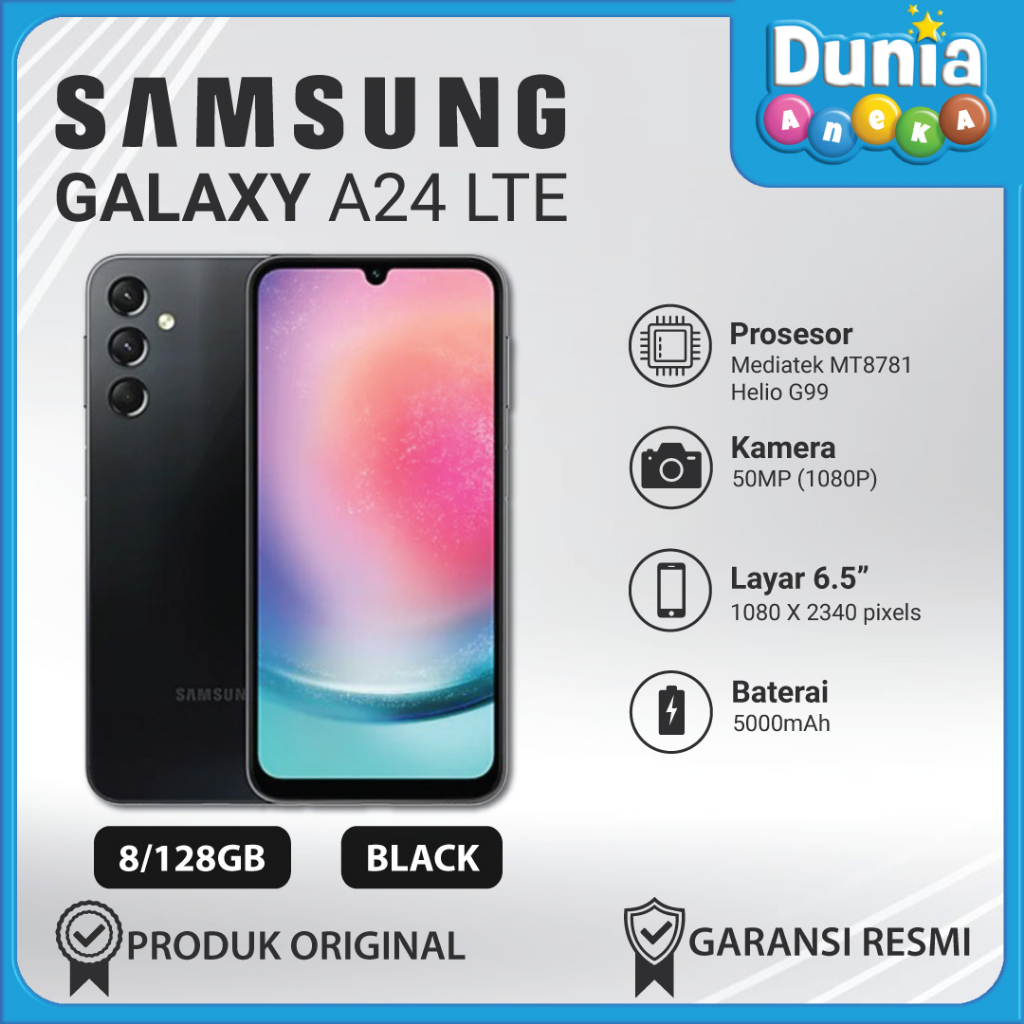 SAMSUNG GALAXY A24 8/128 GB GARANSI RESMI ORIGINAL