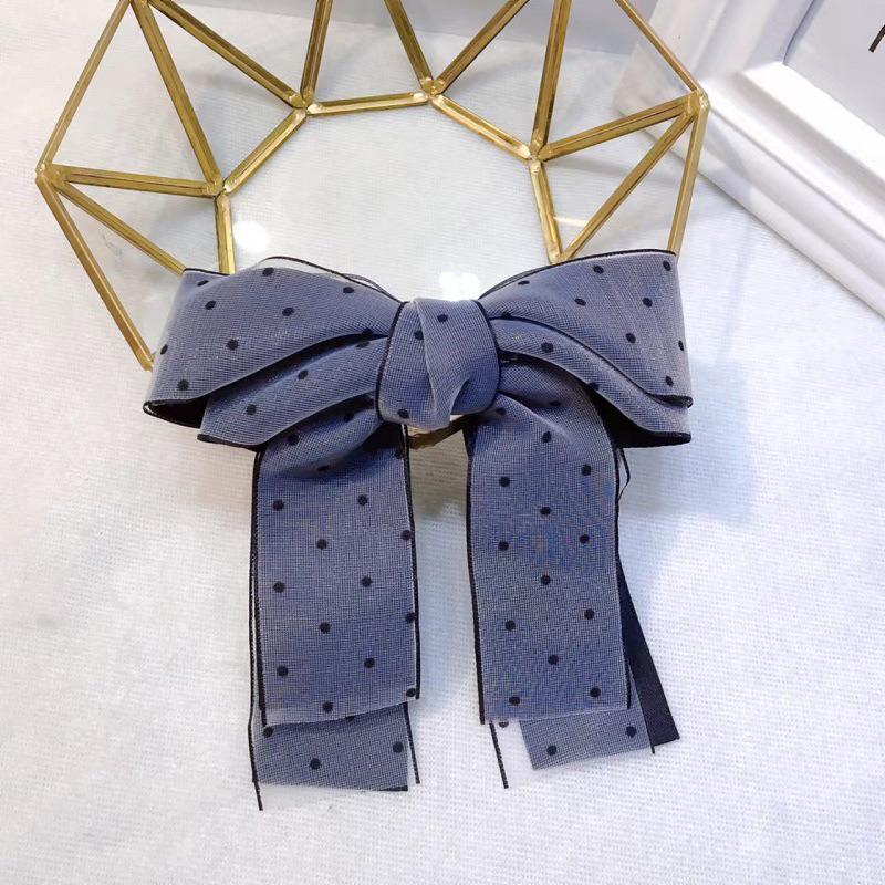 DELUNASHOP_ACC BIG RIBBON HAIR CLIP / JEPIT RAMBUT PITA MOTIF POLKADOT