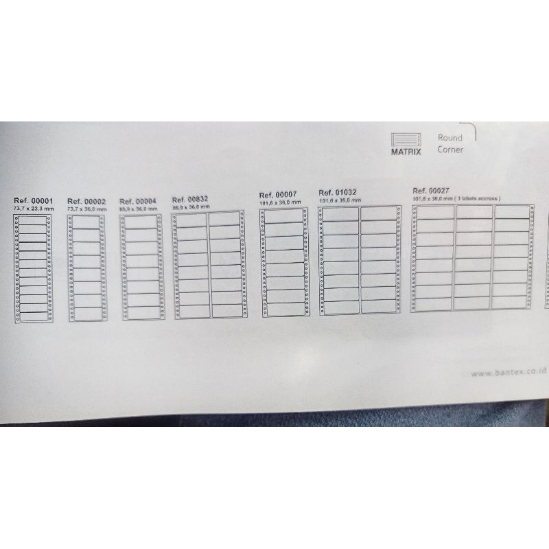 

APLI CONTINUOUS FORM LABELS