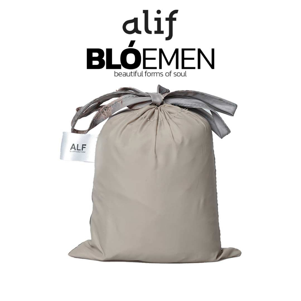 ALIF MUKENA MINI MOTIF PARASUT PREMIUM KOREA TRAVEL - JASMINE IN KHAKI ( MKN-209 )