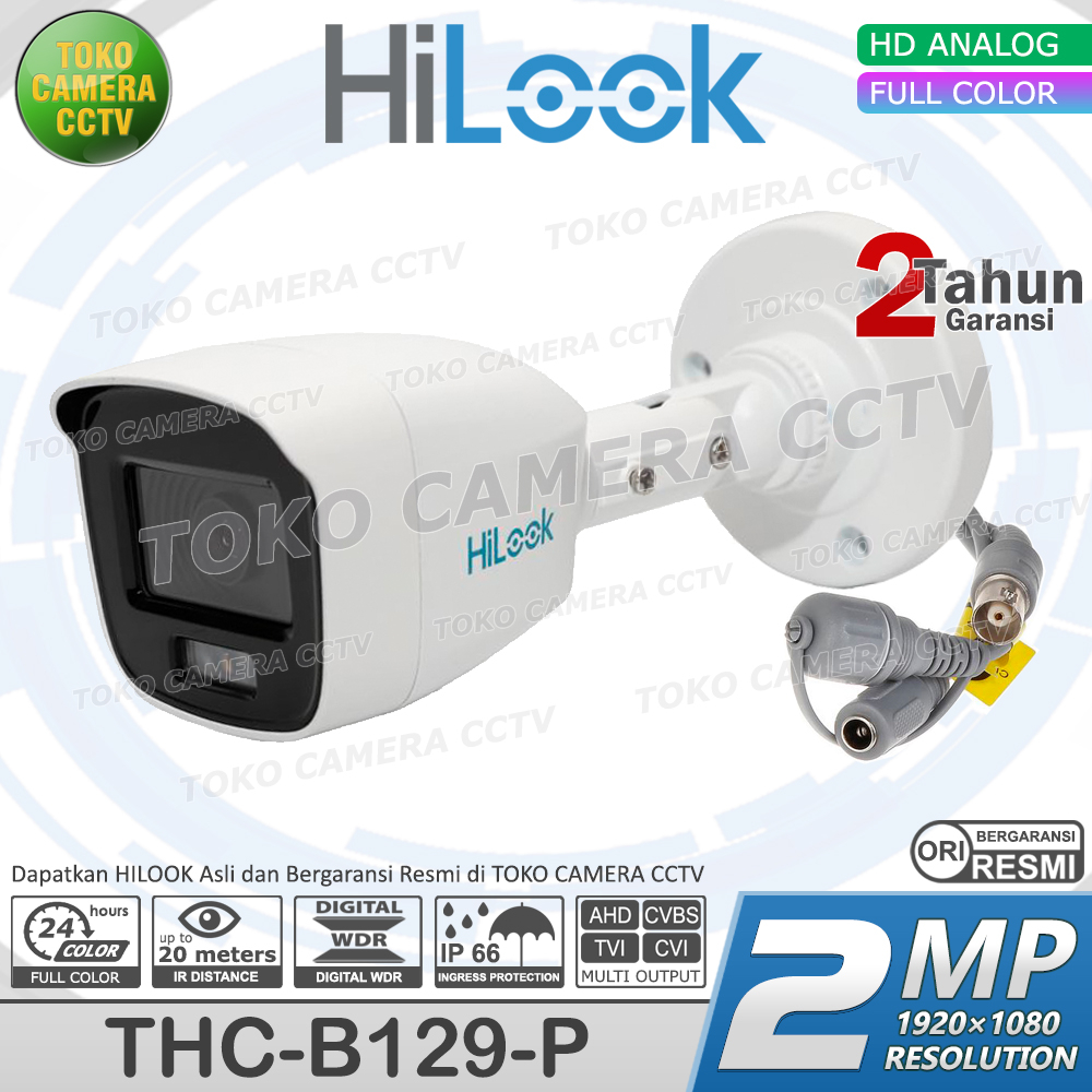 CAMERA CCTV HILOOK 2MP COLORVU KAMERA CCTV OUTDOOR BERWARNA