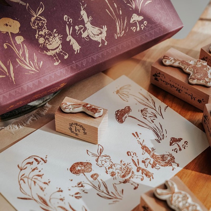 

Meow Illustration Once upon a time, in a land far far away Rubber Stamp Set
