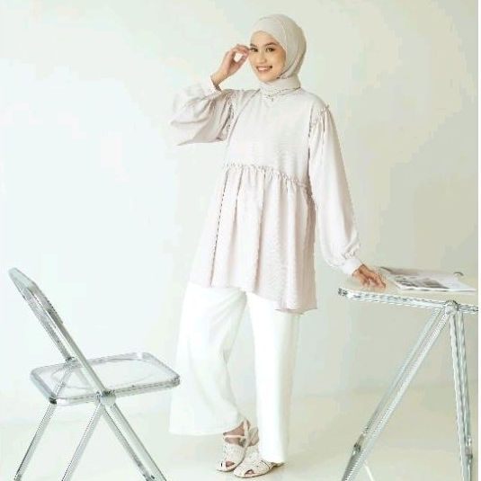 Eveseitch - Jenna Blouse - Blouse Crinkle Wanita