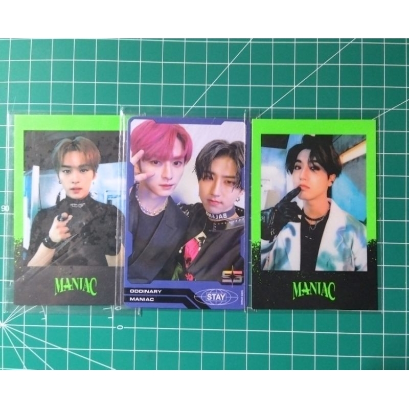pc skz lino cevel merah pola maniac tour Han lino Ayen i.n baret ungu cevel seungmin stay