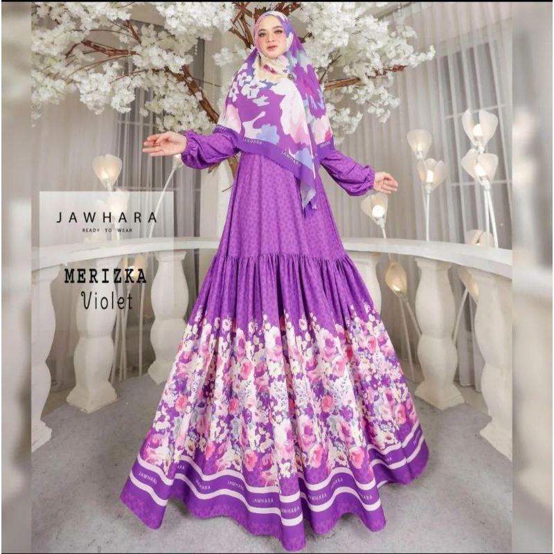 JS Jawhara Syari / Baju Syari / Merizka / Violet