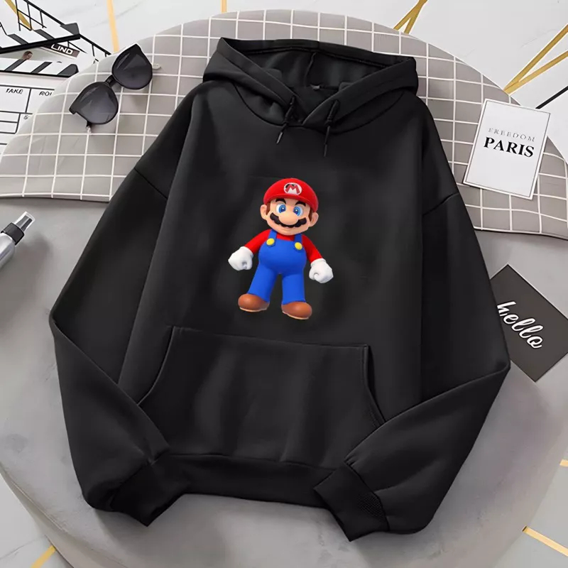 [BC] SWITER HOODIE ANAK KARTUN MARIO BROS BAJU ANAK PEREMPUAN / PAKAIAN ANAK CEWEK / PAKAIAN ANAK COWO