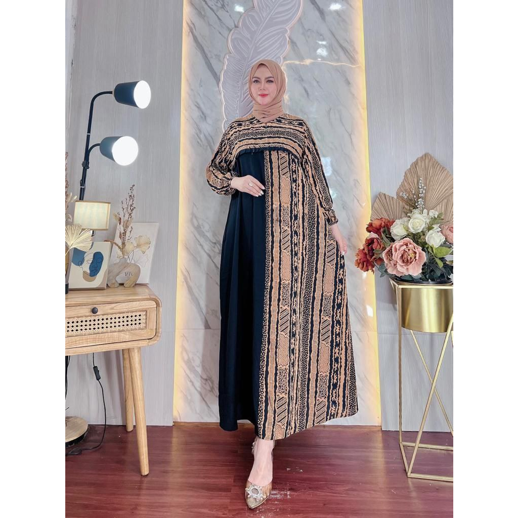 Gamis Rayon Ld 120 Terbaru Motif Viral Elegan Dan Trendy-1