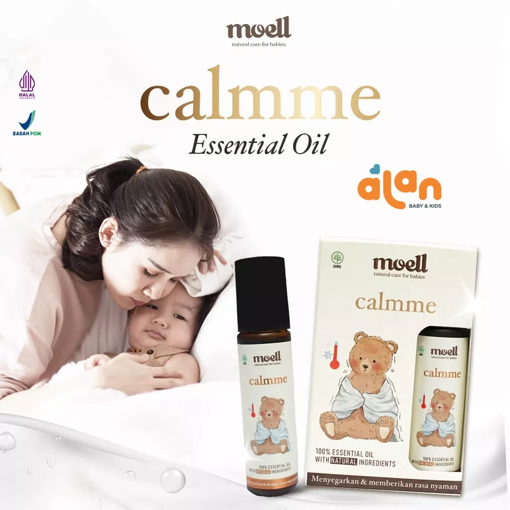 Moell Calmme Natural Essential Oil 8ml - Pereda Demam Pada Anak