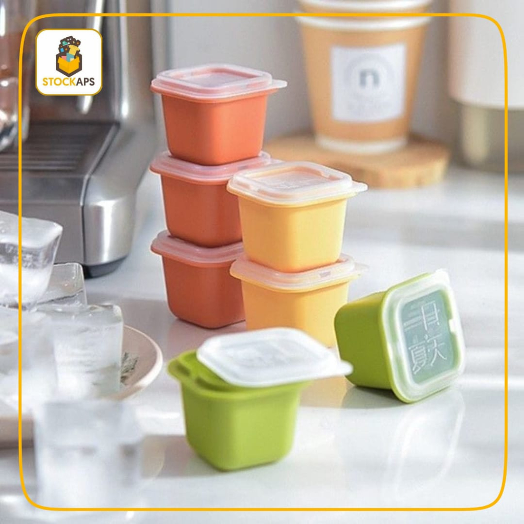 Tempat es batu / Cetakan es Batu / Box Serbaguna / Wadah Saos / Kotak Serbaguna