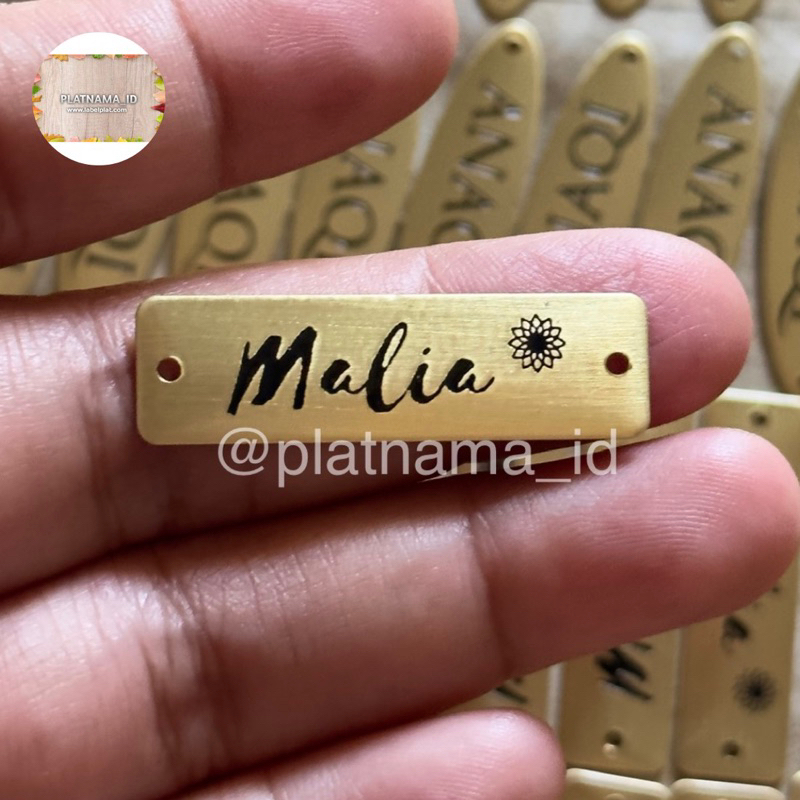 Plat label / label baju / label gamis (20 pcs)