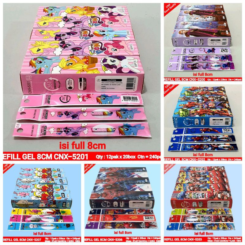 

(20pc) Isi ulang Bulpen gel 0.5/ Gel ink Pen