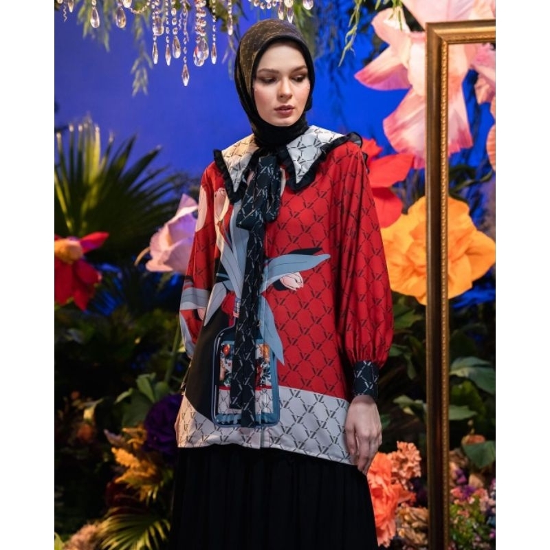 Elysium Top VZ by Vivi Zubedi Warna Molten Lava