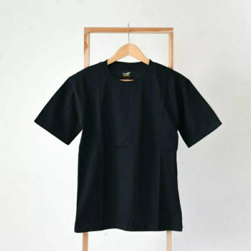 KAOS POLOS COTTON COMBED 20s BLACK