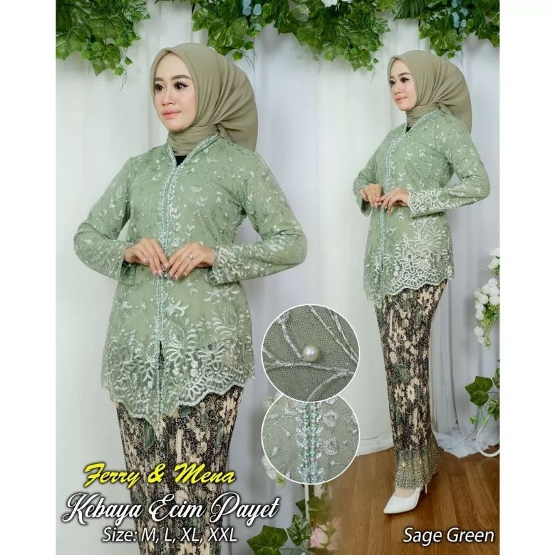 Kebaya Brokat Encim Payet / Kebaya Tunik / Tunik Borkat / Kebaya Modren / Kebaya Tile / Kebaya Favorite / Batik Couple / Kebaya Brokat / Kebaya / Kebaya Wanita / Kebaya Kondangan / Kebaya Tunik Wisuda