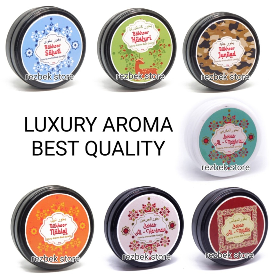 VARIAN Bukhur Luxury 30 Gram Buhur Kasturi Dupa Pengantin Bakhor Mekkah Madinah Alharamain
