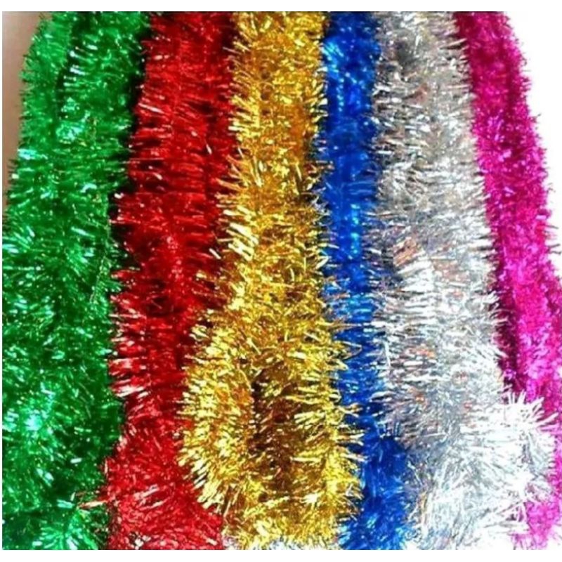 Slinger Rumbai Tinsel Sewarna dan Mix Warna Serbaguna