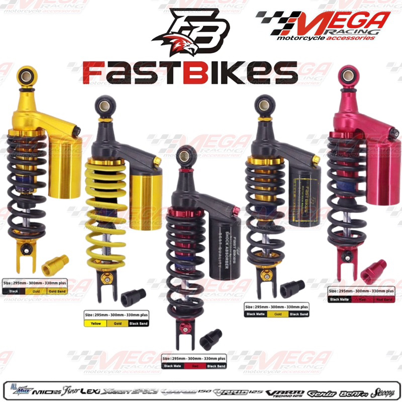 shockbreaker Shock tabung matic model yss vario scoopy beat mio fino fazzio spin spacy genio dll 330/310