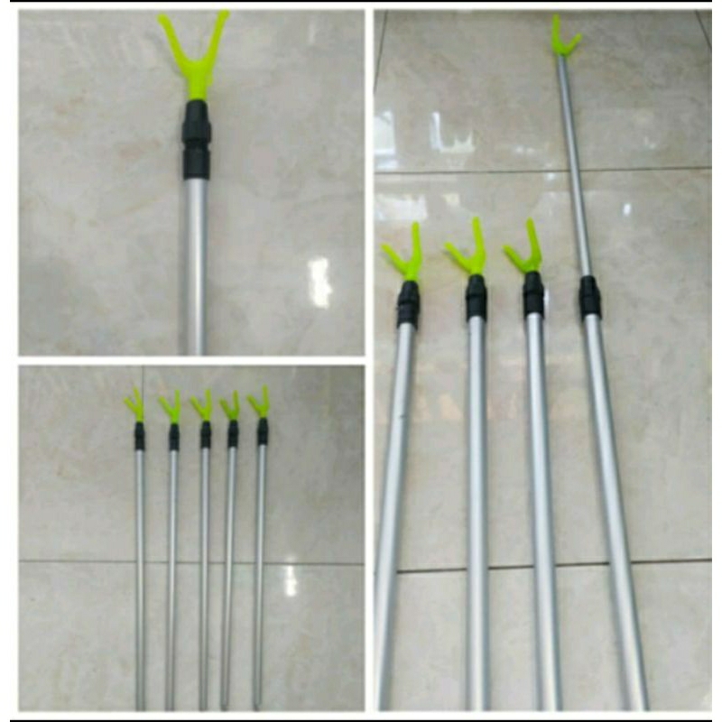 CAGAK TELESCOPIC (ALUMINUM) Closed 70cm / Open 120cm Cagak Joran Penahan Joran