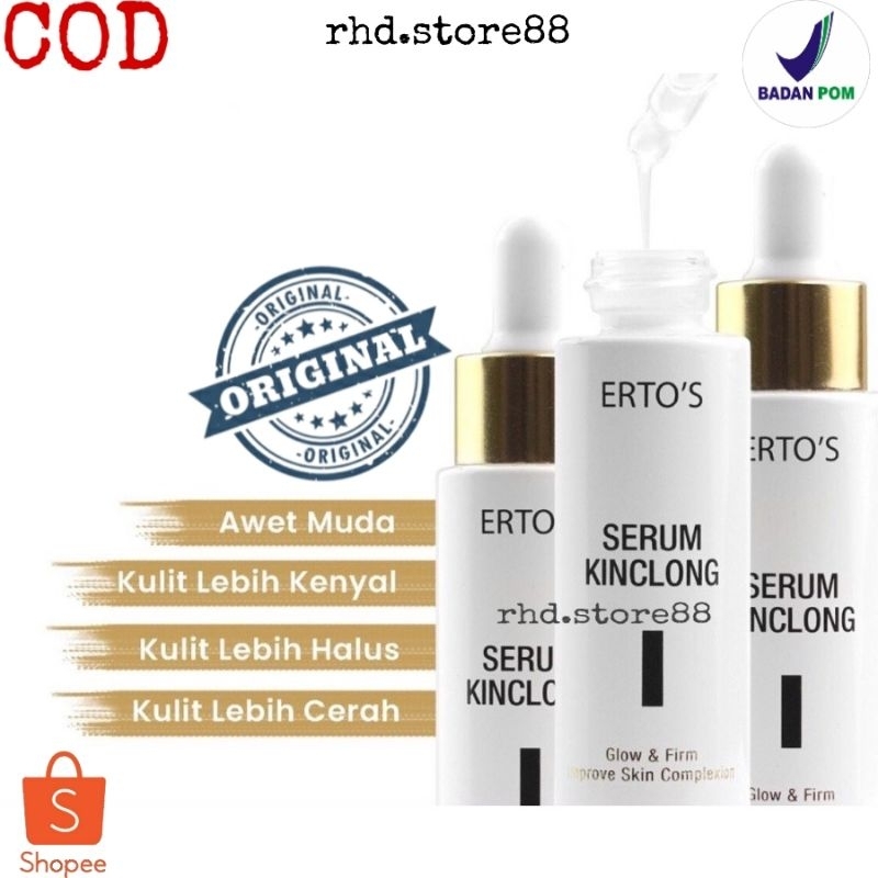 Ertos Serum Kinclong/ SERUM WAJAH ASLI BPOM