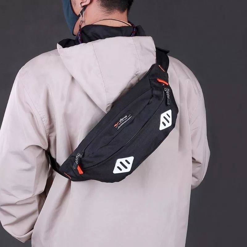 Tas Selempang Pria Elbrus Original Tas Waistbag Slingbag Bahu Pria Tas Tali Pinggang Pria