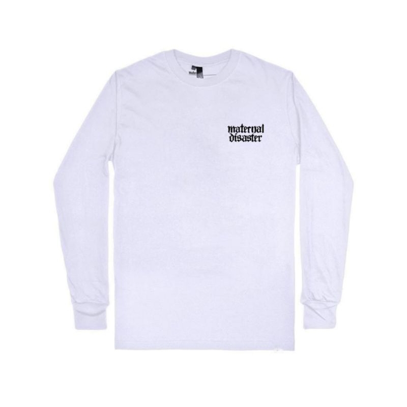 Maternal disaster T-shirt Longslave LS01 All varian White