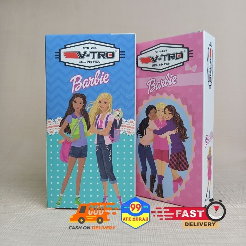 ( BARBIE) PEN Gel Fancy/Pulpen Gel/pena/Bollpoint/Pulpen Basah