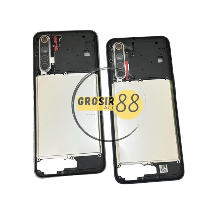 BEZEL TULANG TENGAH FRAME RANGKA TUTUP MESIN REALME 6 / REALME NARZO ORIGINAL