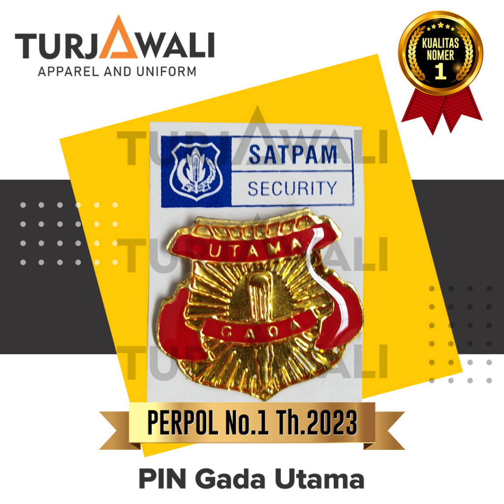 Pin Gada Utama Satpam / Pin Gada Utama Security / Pin Gada Utama Satpam Terbaru