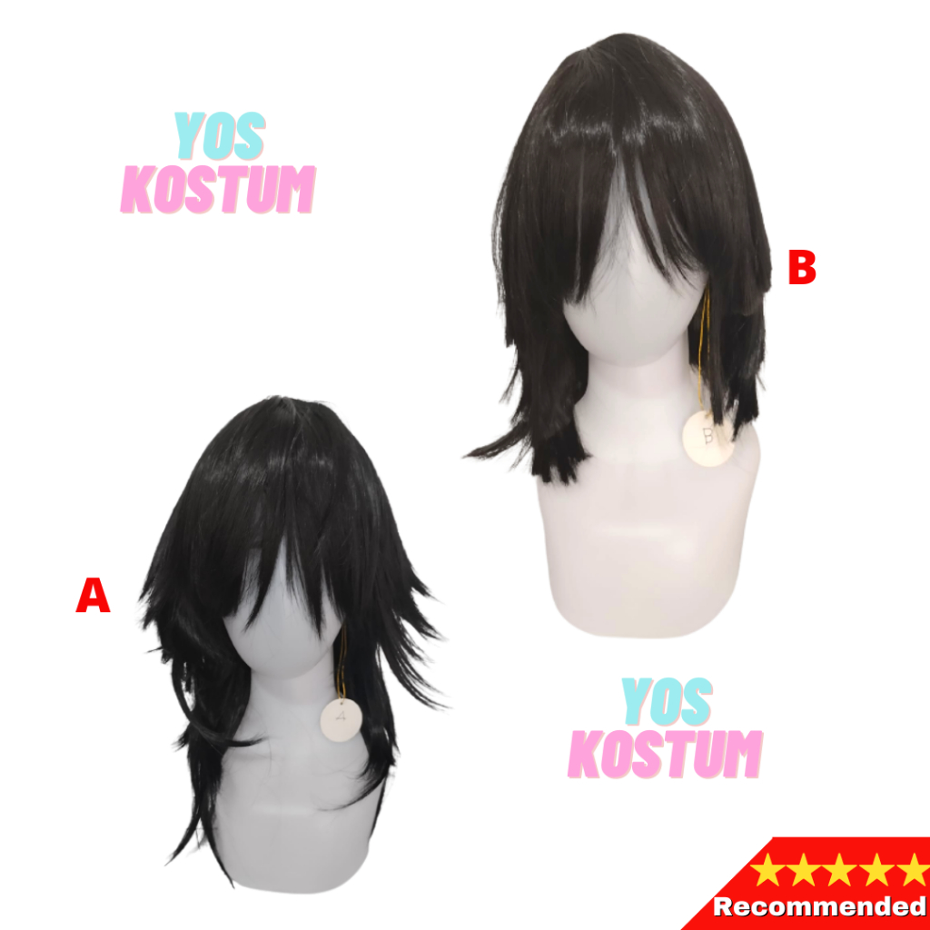 Wig Rambut Anime Cosplay Anak Dewasa Pria Perempuan Jepang Import