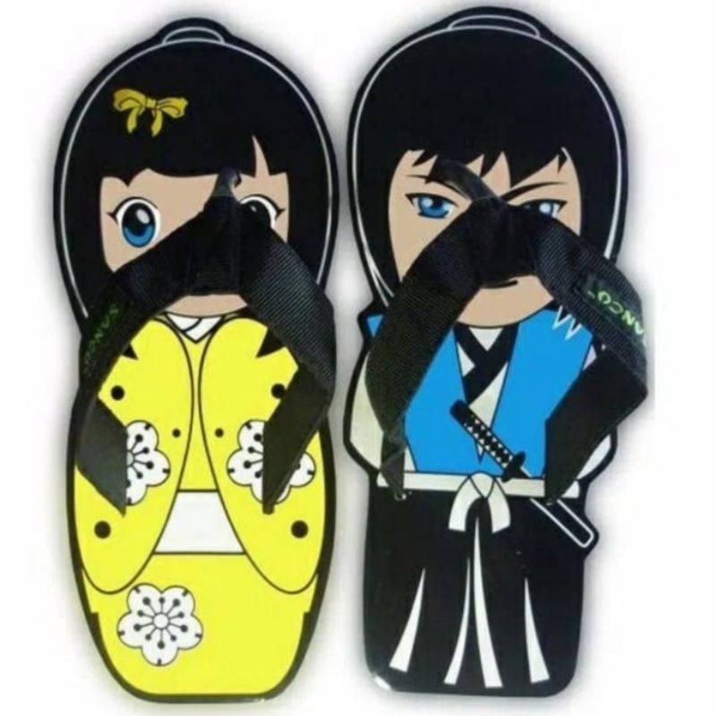 Sancu Sandal Anak Perempuan / Remaja Sandal Karakter Samurai