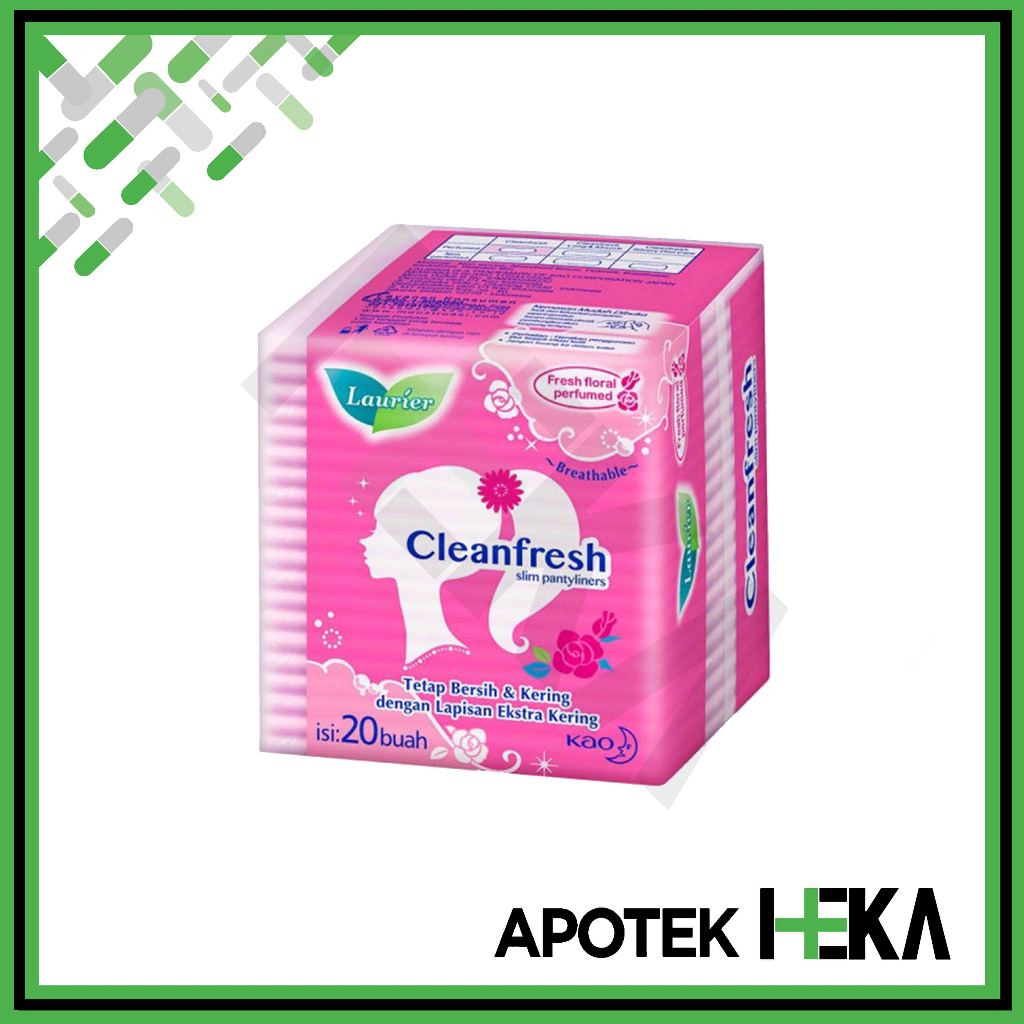 Laurier Pantyliner Cleanfresh Fresh Floral Perfumed 20s / 40s (SEMARANG)