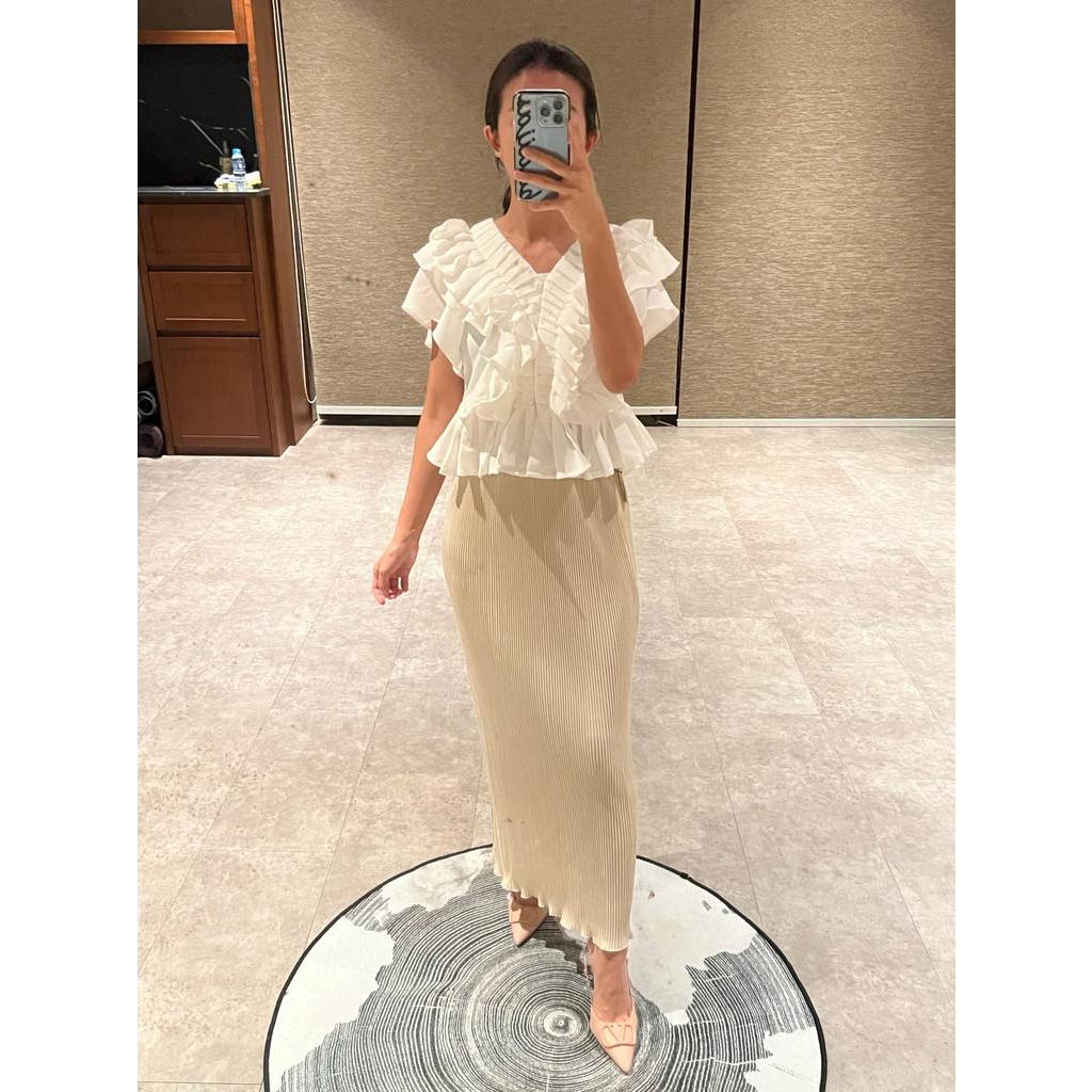 (19) MBL Rok Plisket Lidi Wavy / Span Wavy / Pleated Skirt Dewasa