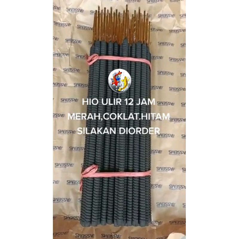 HIO WARNA HITAM MENTAH ULIR 12 JAM / HIO TANPA WANGI ( 1 BUNGKUS ISI 6 KG )